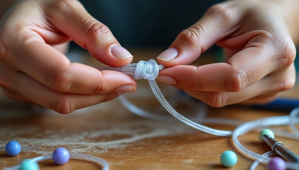 Fil élastique pour bracelet : le nouer pour qu&rsquo;il tienne