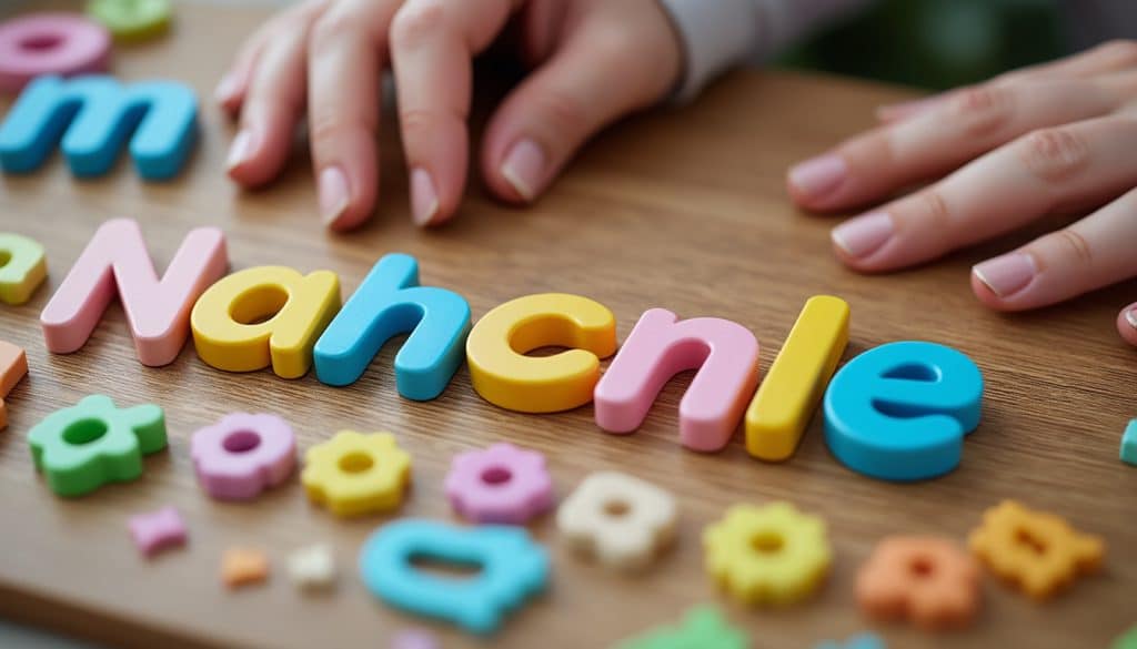 Perles alphabet : composer un prénom sans se tromper