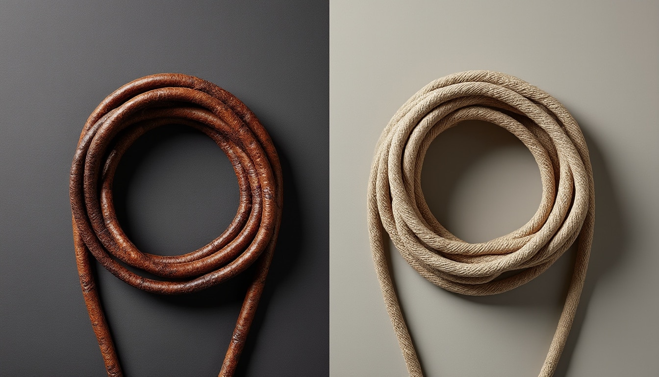 Cordon en cuir ou en coton ciré : ce qui vieillit le mieux
