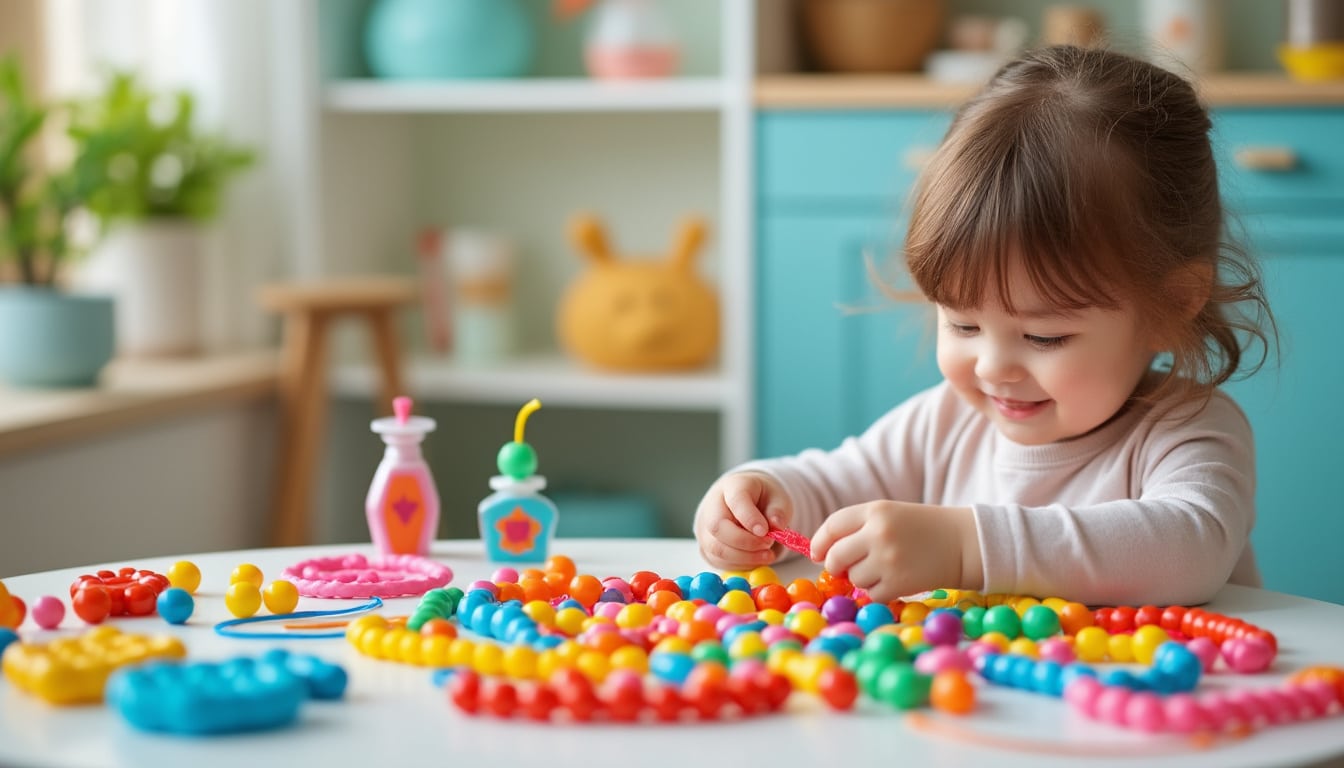 Kit de perles pour enfant : à partir de quel âge