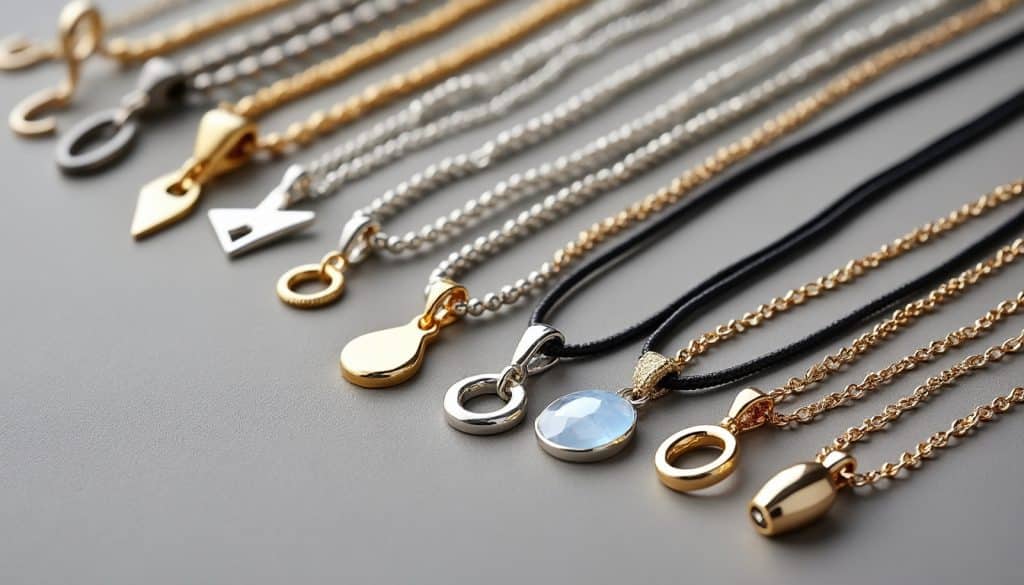 Monter un pendentif sur une chaîne : les options